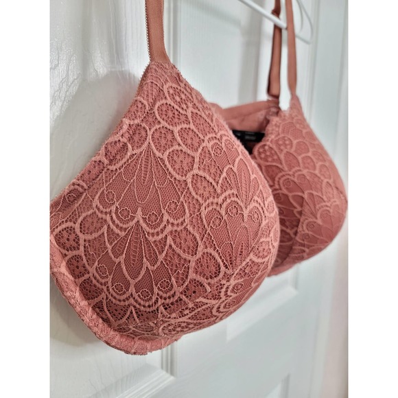 Torrid XO Push-Up Plunge Bra- Lace Rose 46DD - Picture 4 of 8